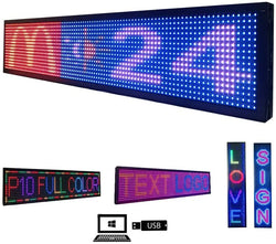 Programmable LED Board RGB Full Color Sign 1000 x190x55mm LED Sign Display with High Perfect Resolution and New SMD Technology