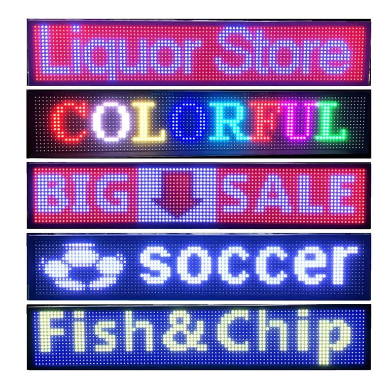 Programmable LED Board RGB Full Color Sign 1000 x190x55mm LED Sign Display with High Perfect Resolution and New SMD Technology