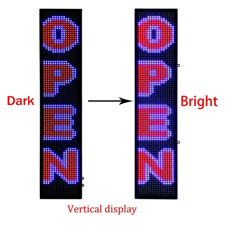 Programmable LED Board RGB Full Color Sign 1000 x190x55mm LED Sign Display with High Perfect Resolution and New SMD Technology