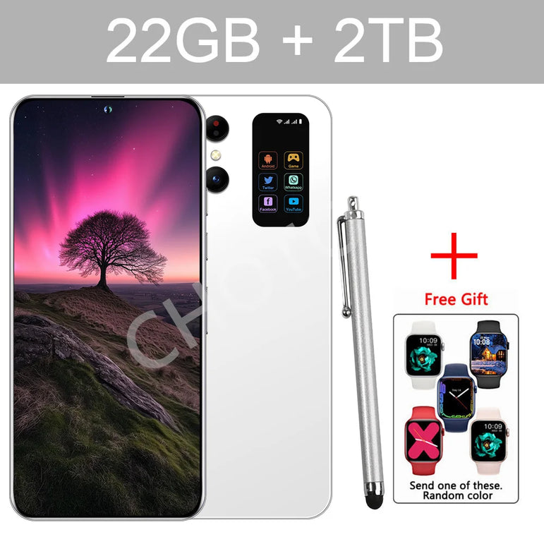 New Back Cover For S25 Ultra Smartphone 7.3HD Original Cellphones 5G Dual Sim 7800mAh Cell Phone Android 14 Mobile Phones Cover