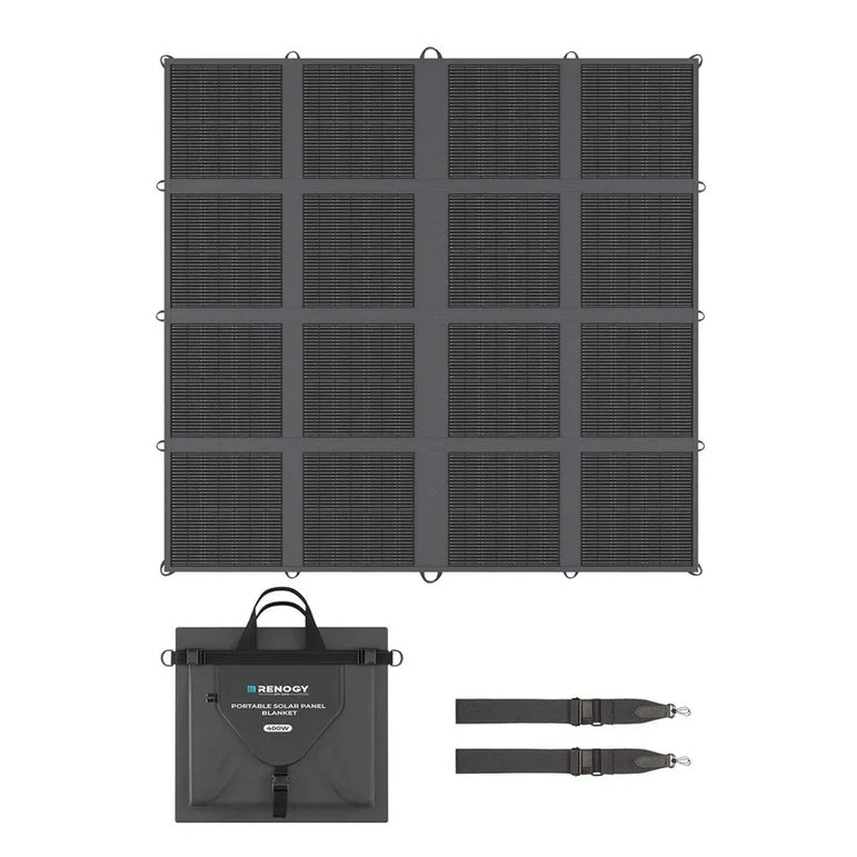 Renogy N-Type 400Watt Portable Solar Blanket Foldable Solar Panel, 25% High Efficiency, Lightweight Solar Generator