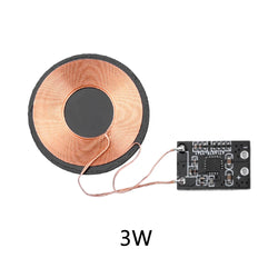 3W 600mA/5W 1A Wireless Charging Receiver Module Small Coil Built-in 5V Charging Wireless Charger PCBA Board