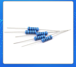 20pcs 3W Metal Film Resistor 1% 1Ω - 1MΩ 10 47 100 120 150 220 300 330 470 910 1K 2.2K 4.7K 10K 15K 20K 47K 100K 220K 470K ohm
