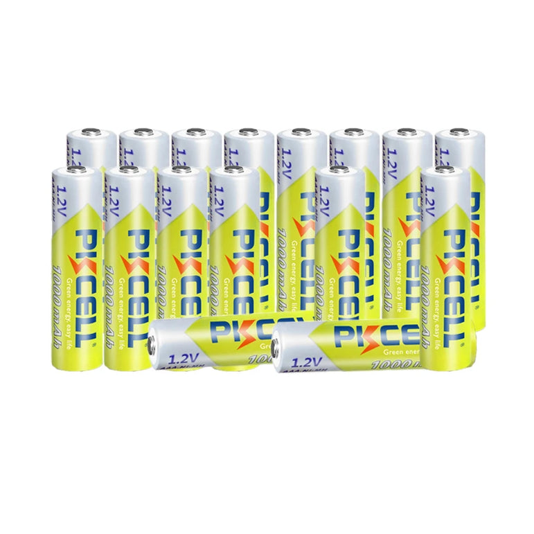 16pcs/Lot PKCELL AAA 1.2V 1000mAh Rechargeable Batteries Ni-mh 3A 1000circle times flashlight toys remote control lamp battery