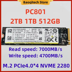 PC801 2T 1T 512G 256G 2280 NVME Alien Gungod SSD PCIE4.0 M.2 Solid State Drive  Original For SK hynix Hard Disk