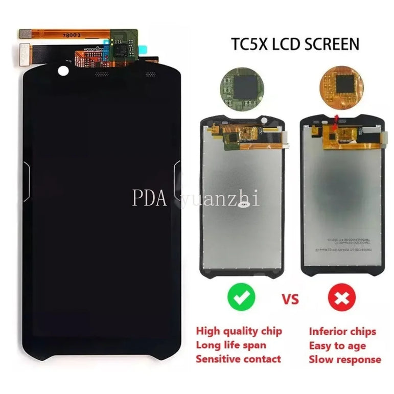 TC52 TC520K TC57 TC57HO LCD Module with Touch Screen for Zebra TC52 TC520K TC57 TC57HO Scanner Screen,Brand New