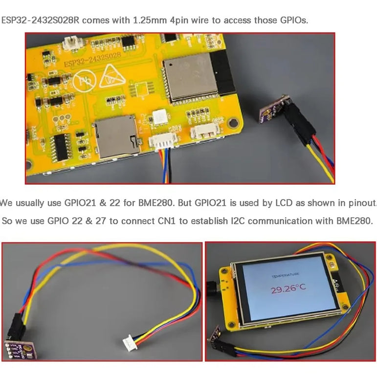 2.8" ESP32-2432S028R ESP32 Display ILI9341 Resistive Touchscreen TFT LCD Module ESP-WROOM-32 Development Board or Acrylic Case