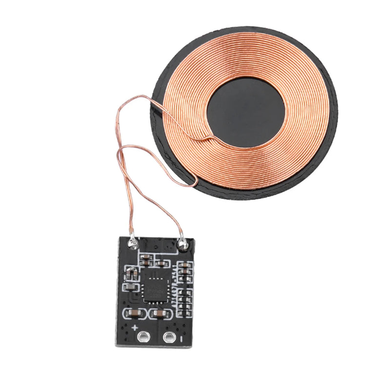 3W 600mA/5W 1A Wireless Charging Receiver Module Small Coil Built-in 5V Charging Wireless Charger PCBA Board