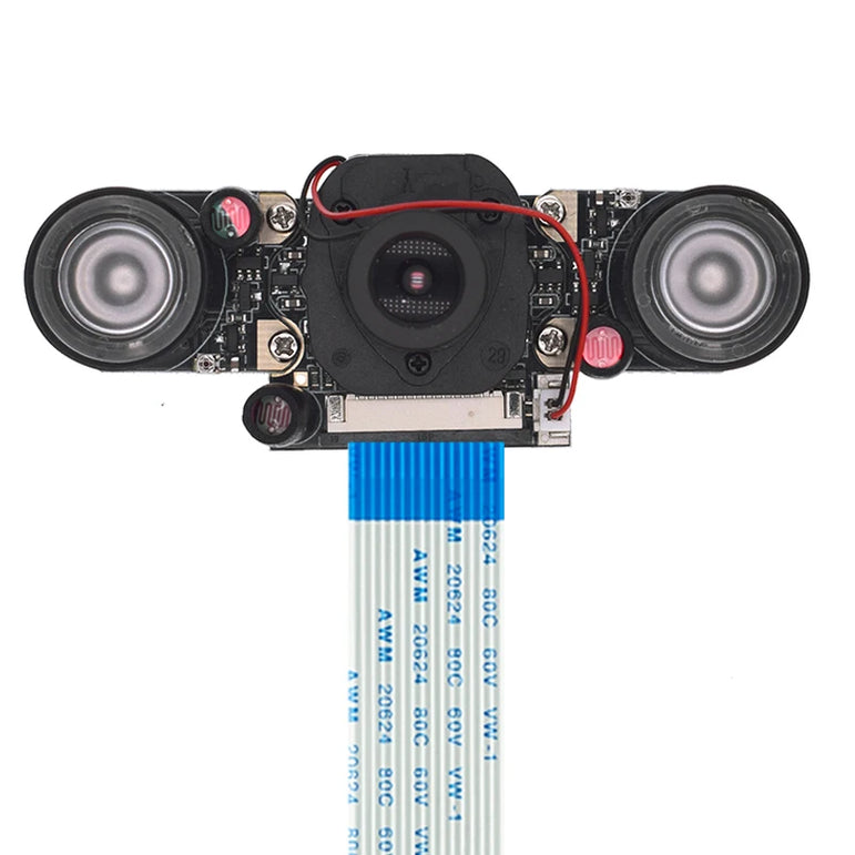 Raspberry Pi 4 Night Vision Fisheye Camera Module 5MP OV5647 Webcam With Infrared IR Sensor LED Light For Raspberry Pi 4B/3B+/3B