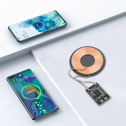 3W 600mA/5W 1A Wireless Charging Receiver Module Small Coil Built-in 5V Charging Wireless Charger PCBA Board