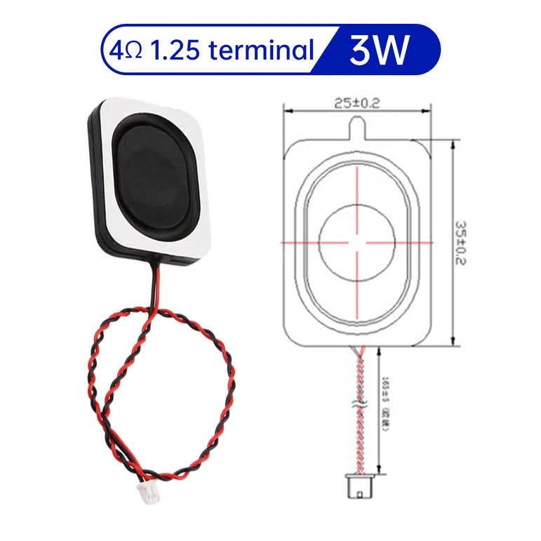 Mini Speaker 4 ohm 3w 8 ohm 2W Square Small Cavity Notebook Computer 3525 2535 Ultra-thin Box Speaker