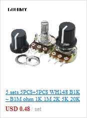 3590S Multiturn Potentiometer 500 1K 2K 5K 10K 20K 50K 100K ohm Potentiometer Adjustable Resistor 3590 102 202 502 103