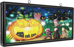 P6 Outdoor LED Sign Full Color 40'' x 18'' WiFi Scrolling LED Display With High Resolution High Brightness Programmable LED Sign