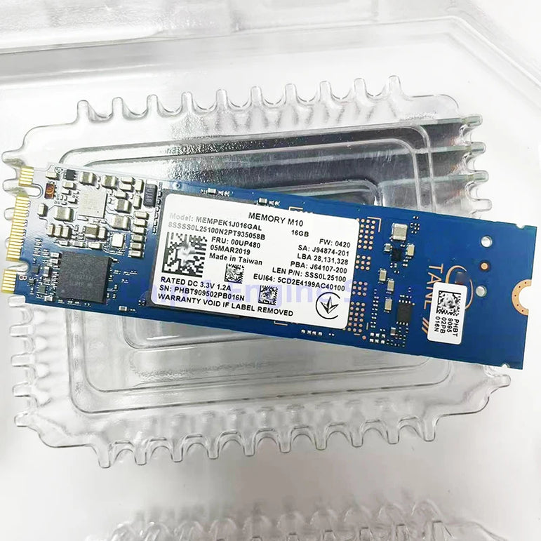 New&original memory M10 M.2 2280 16GB SSD PCIE NVME 3.0X2 Internal solid state drive applied to Intel Optane Memory