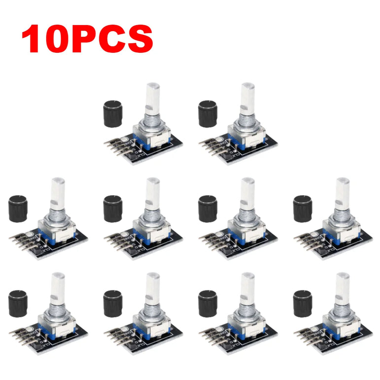 1-10PCS 360 Degree Rotary Encoder Module KY-040 Brick Sensor Development Board with Knob Cap Potentiometer KIT DIY for Arduino