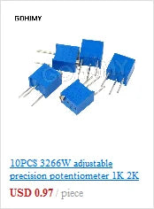 3590S Multiturn Potentiometer 500 1K 2K 5K 10K 20K 50K 100K ohm Potentiometer Adjustable Resistor 3590 102 202 502 103