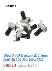 3590S Multiturn Potentiometer 500 1K 2K 5K 10K 20K 50K 100K ohm Potentiometer Adjustable Resistor 3590 102 202 502 103