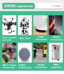 20PCS 40KHZ 16mm 12mm 10mm Ultrasonic Sensor 40KHZ Receiver Transmitter R and T TCT40-16T/R