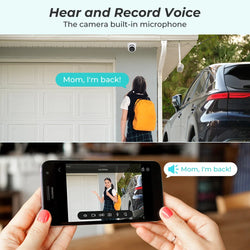 POE 4K 8MP IP Camera Outdoor Wide Angle 2.8mm Audio Onvif H.265 AI Humanoid detection Home CCTV Surveillance Camera SD Card Slot