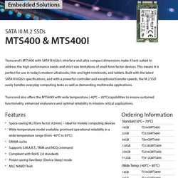 Original SSD TS32GMTS400 32GB 2242 volume SATA protocol M2 NGFF MLC Particle independent cache