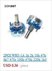 3590S Multiturn Potentiometer 500 1K 2K 5K 10K 20K 50K 100K ohm Potentiometer Adjustable Resistor 3590 102 202 502 103