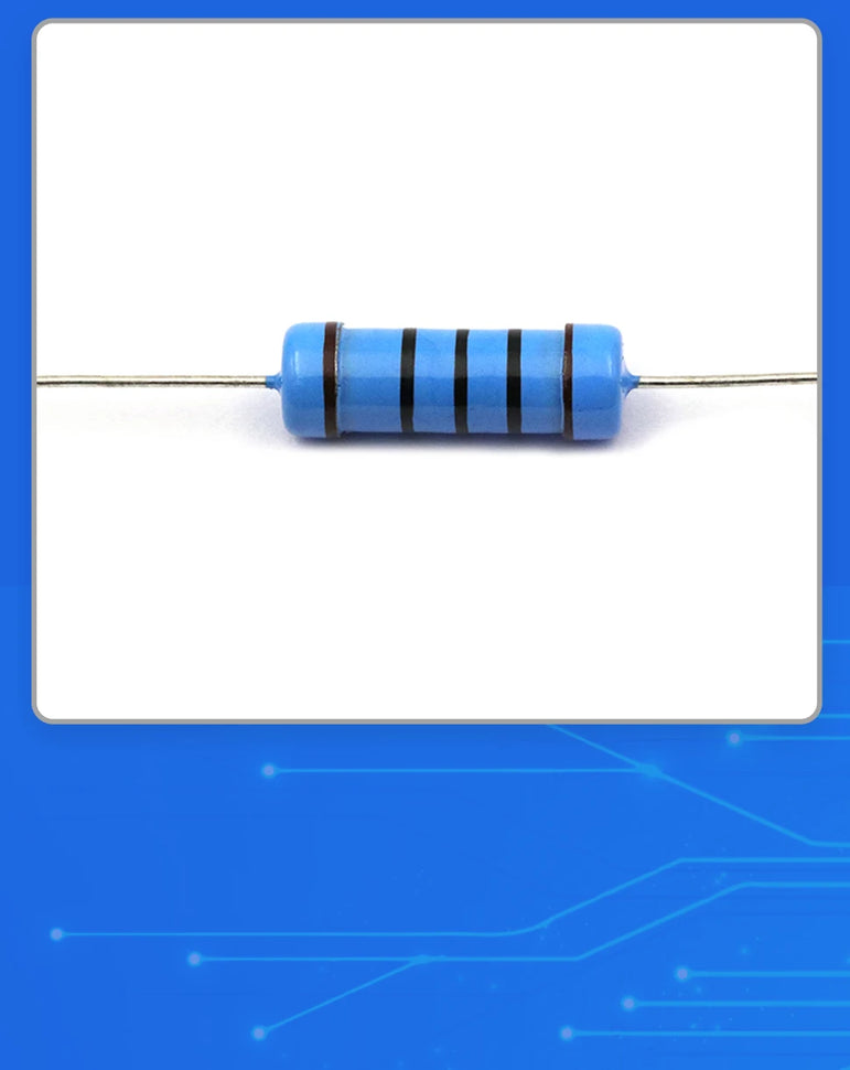 20pcs 3W Metal Film Resistor 1% 1Ω - 1MΩ 10 47 100 120 150 220 300 330 470 910 1K 2.2K 4.7K 10K 15K 20K 47K 100K 220K 470K ohm