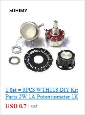 3590S Multiturn Potentiometer 500 1K 2K 5K 10K 20K 50K 100K ohm Potentiometer Adjustable Resistor 3590 102 202 502 103