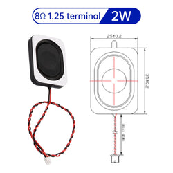 Mini Speaker 4 ohm 3w 8 ohm 2W Square Small Cavity Notebook Computer 3525 2535 Ultra-thin Box Speaker
