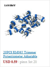 3590S Multiturn Potentiometer 500 1K 2K 5K 10K 20K 50K 100K ohm Potentiometer Adjustable Resistor 3590 102 202 502 103