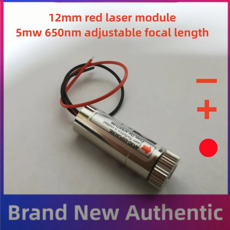 12mm 50mw 20mw 10mw 5mw  red laser module 650nm red laser head  adjustable focal 3V-4.5V laser dot shaped cross