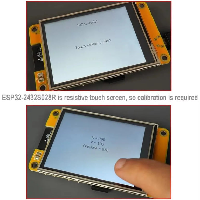 2.8" ESP32-2432S028R ESP32 Display ILI9341 Resistive Touchscreen TFT LCD Module ESP-WROOM-32 Development Board or Acrylic Case