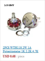 3590S Multiturn Potentiometer 500 1K 2K 5K 10K 20K 50K 100K ohm Potentiometer Adjustable Resistor 3590 102 202 502 103