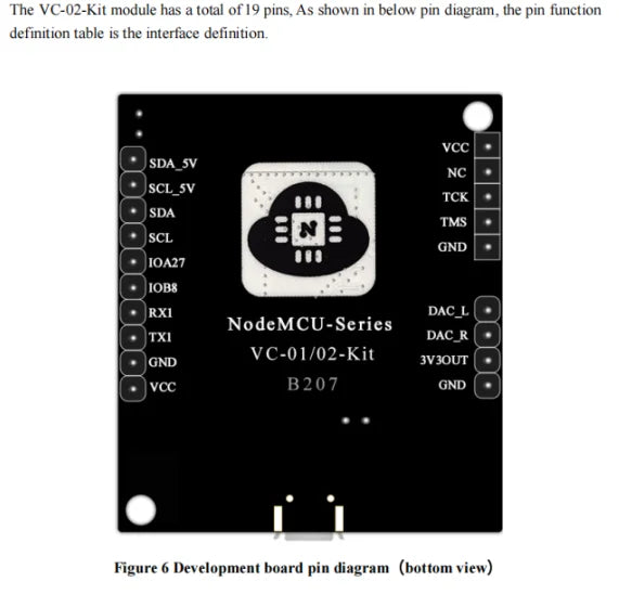 2pcs/1pc VC-02 AI Intelligent Network-free Pure Offline Voice Development Board VC02 2MB Recognition English Voice Sound Control