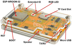 2.8" ESP32 Display ILI9341 Resistive Touchscreen TFT LCD Module ESP-WROOM-32 Development Board + Acrylic Case ESP32-2432S028R