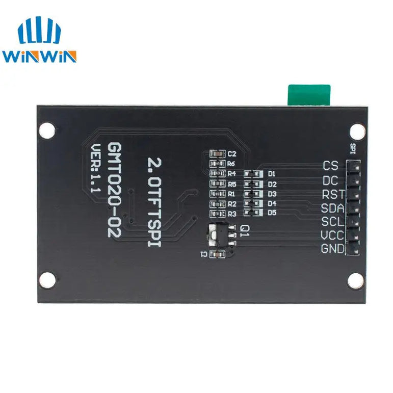 2.0 inch TFT Display OLED LCD Drive IC ST7789V 240RGBx320 Dot-Matrix SPI Interface for Arduio Full Color LCD Display Module