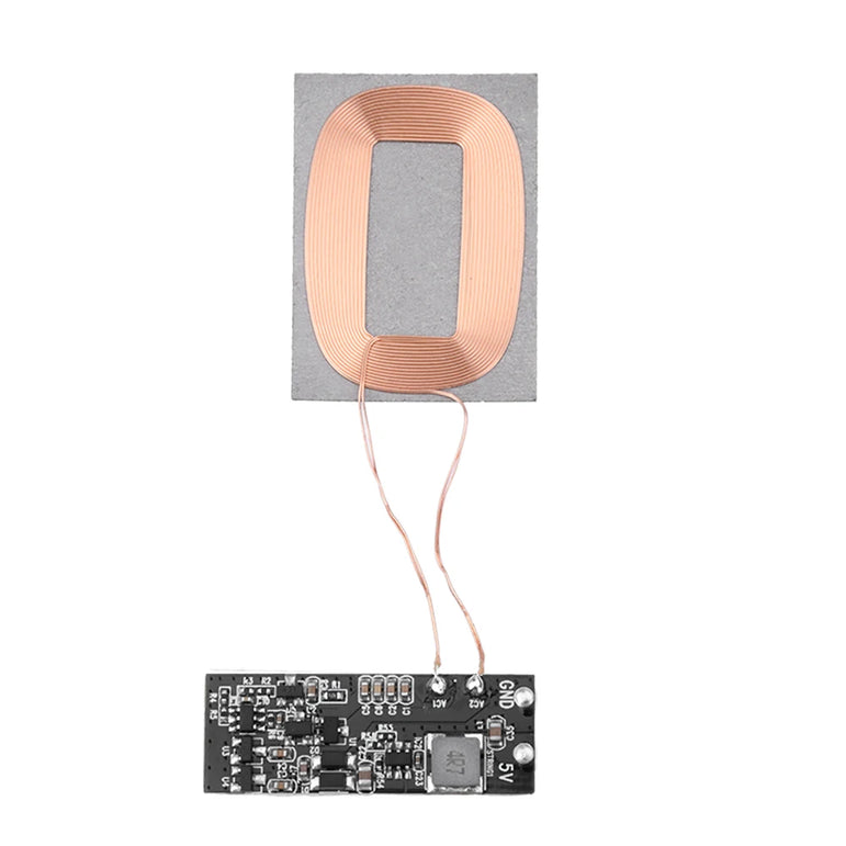 3W 600mA/5W 1A Wireless Charging Receiver Module Small Coil Built-in 5V Charging Wireless Charger PCBA Board