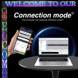 Programmable LED Board RGB Full Color Sign 1000 x190x55mm LED Sign Display with High Perfect Resolution and New SMD Technology