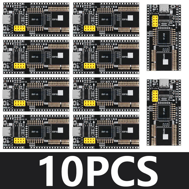 1~10PCS ESP8266 ESP32-WROV-ER Development Board Test Programmer Socket Downloader for ESP-01 ESP01S ESP12 ESP32 Adapter CH340