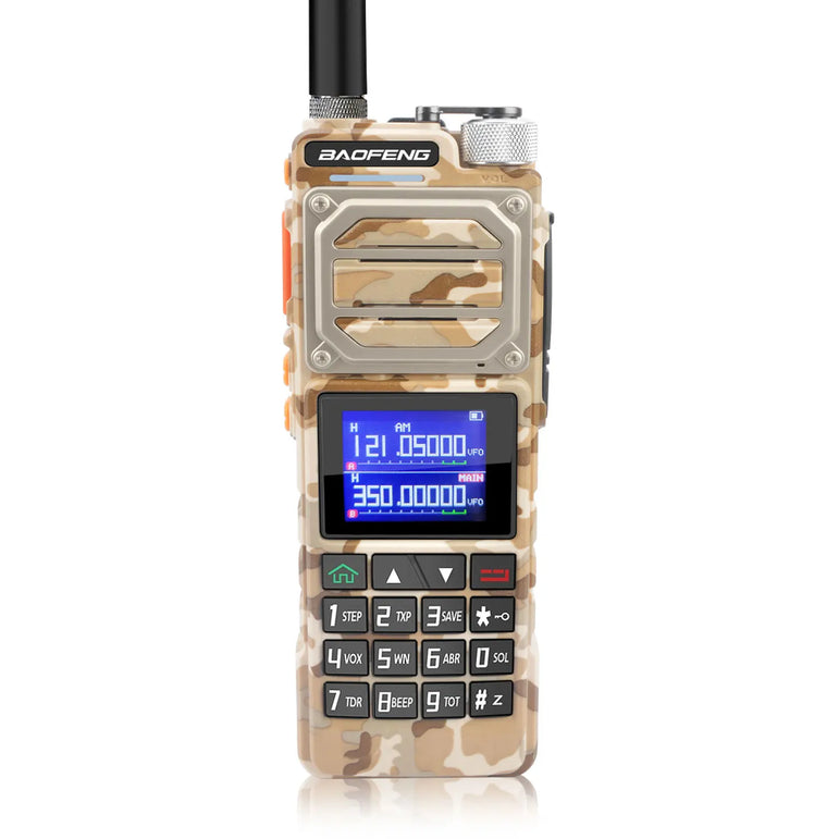Baofeng UV-25 Walkie Talkie Air Band Receiving Scrambler Multi-band FM Vox 10W 999Ch Amateur Radio W/ Type-C 5200mAh Battery