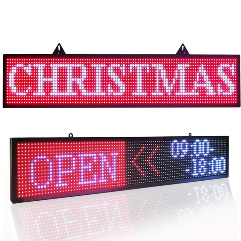 Programmable LED Board RGB Full Color Sign 1000 x190x55mm LED Sign Display with High Perfect Resolution and New SMD Technology