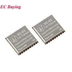 2pcs/1pc VC-02 AI Intelligent Network-free Pure Offline Voice Development Board VC02 2MB Recognition English Voice Sound Control