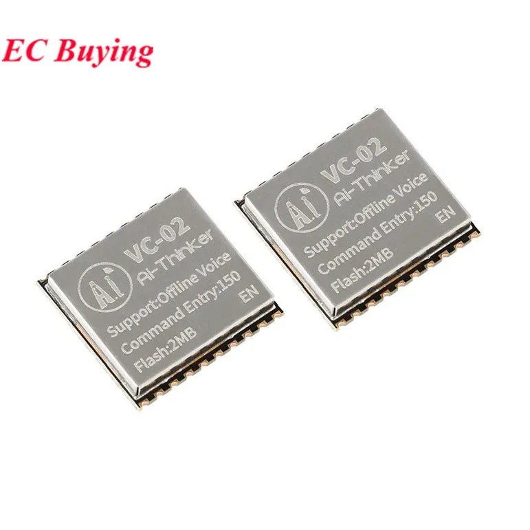 2pcs/1pc VC-02 AI Intelligent Network-free Pure Offline Voice Development Board VC02 2MB Recognition English Voice Sound Control