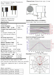 20PCS 40KHZ 16mm 12mm 10mm Ultrasonic Sensor 40KHZ Receiver Transmitter R and T TCT40-16T/R