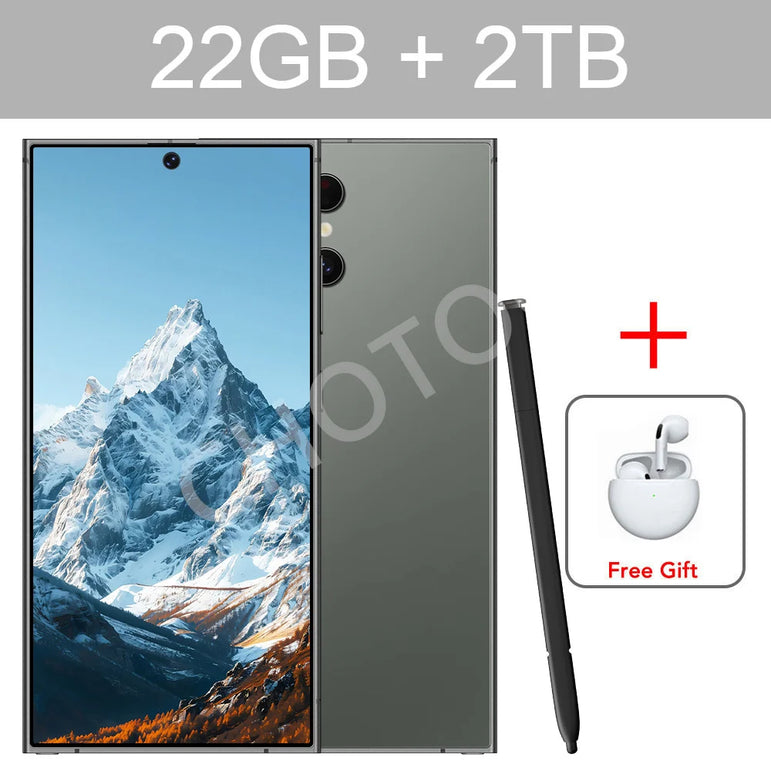 Magnetic Case For Original Cellphones SMS 24 Ultra 5G Dual Sim Smartphone Cases For Android 14 Cell Mobile Phone 22GB+2TB Cover