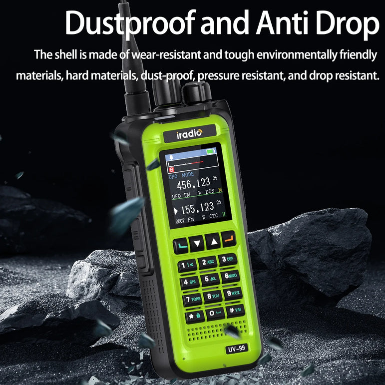Iradio UV-99 20W Air Band Walkie Talkie Mutli Band High Power FM NOAA 1024CH Wireless Copy Frequency Long Range Type-C Ham Radio
