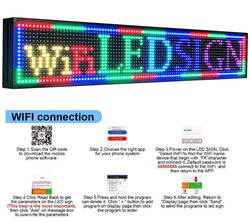 Programmable LED Board RGB Full Color Sign 1000 x190x55mm LED Sign Display with High Perfect Resolution and New SMD Technology