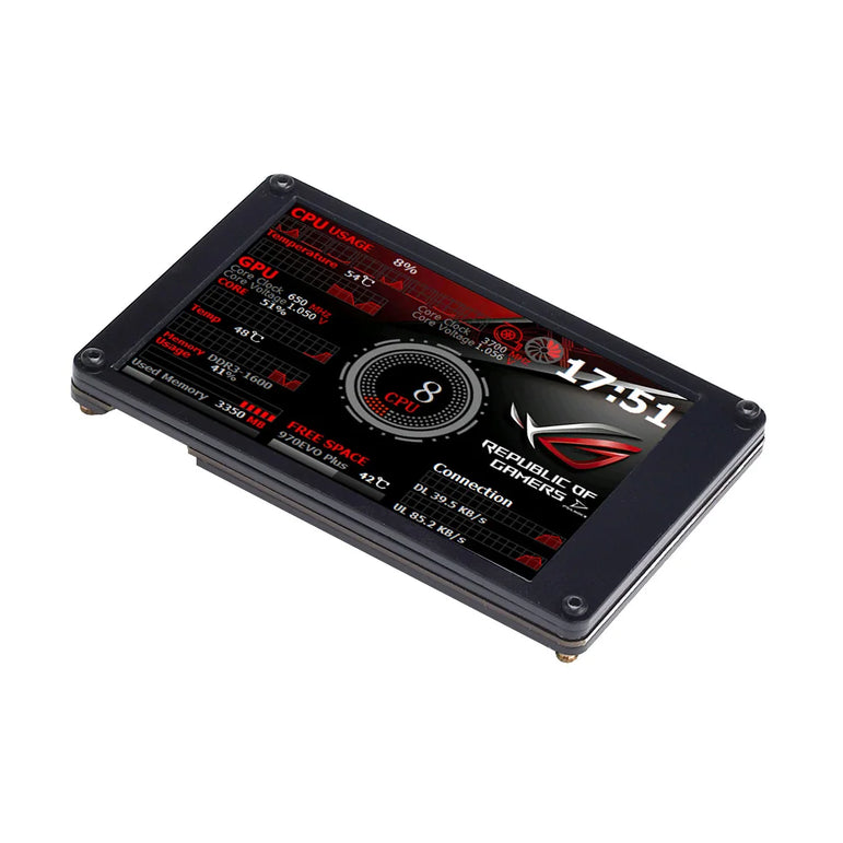 New 3.5 Inch IPS LCD Monitor Display With RGB Breathing Light AIDA64 USB 2LCD USB Display Sub-Screen Support For Raspberry Pi