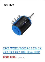3590S Multiturn Potentiometer 500 1K 2K 5K 10K 20K 50K 100K ohm Potentiometer Adjustable Resistor 3590 102 202 502 103