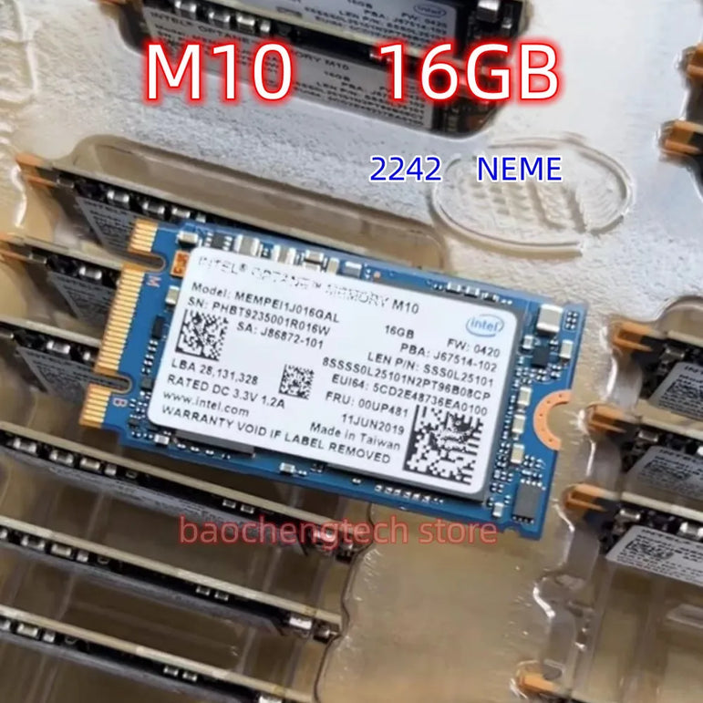 New  SSD M10 16G 2280 2242 Fast Read/Write Compatible with Laptop M.2 SSD HDD Solid State Drive  For Intel Aoteng