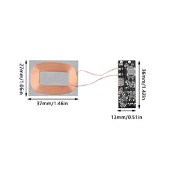 3W 600mA/5W 1A Wireless Charging Receiver Module Small Coil Built-in 5V Charging Wireless Charger PCBA Board